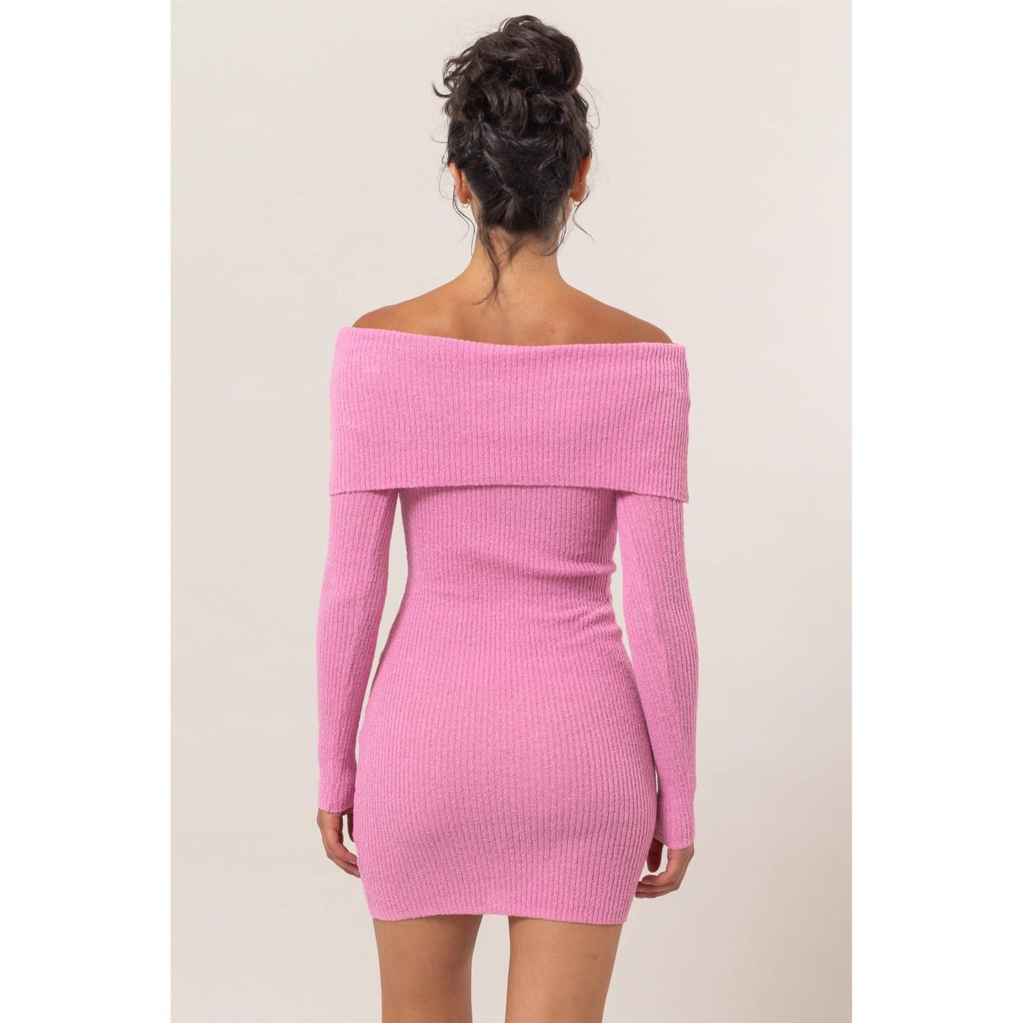 Rosie Ribbed Knit Mini Dress