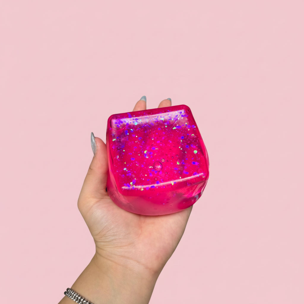 Jumbo Sugar Squeeze Glitter Cube