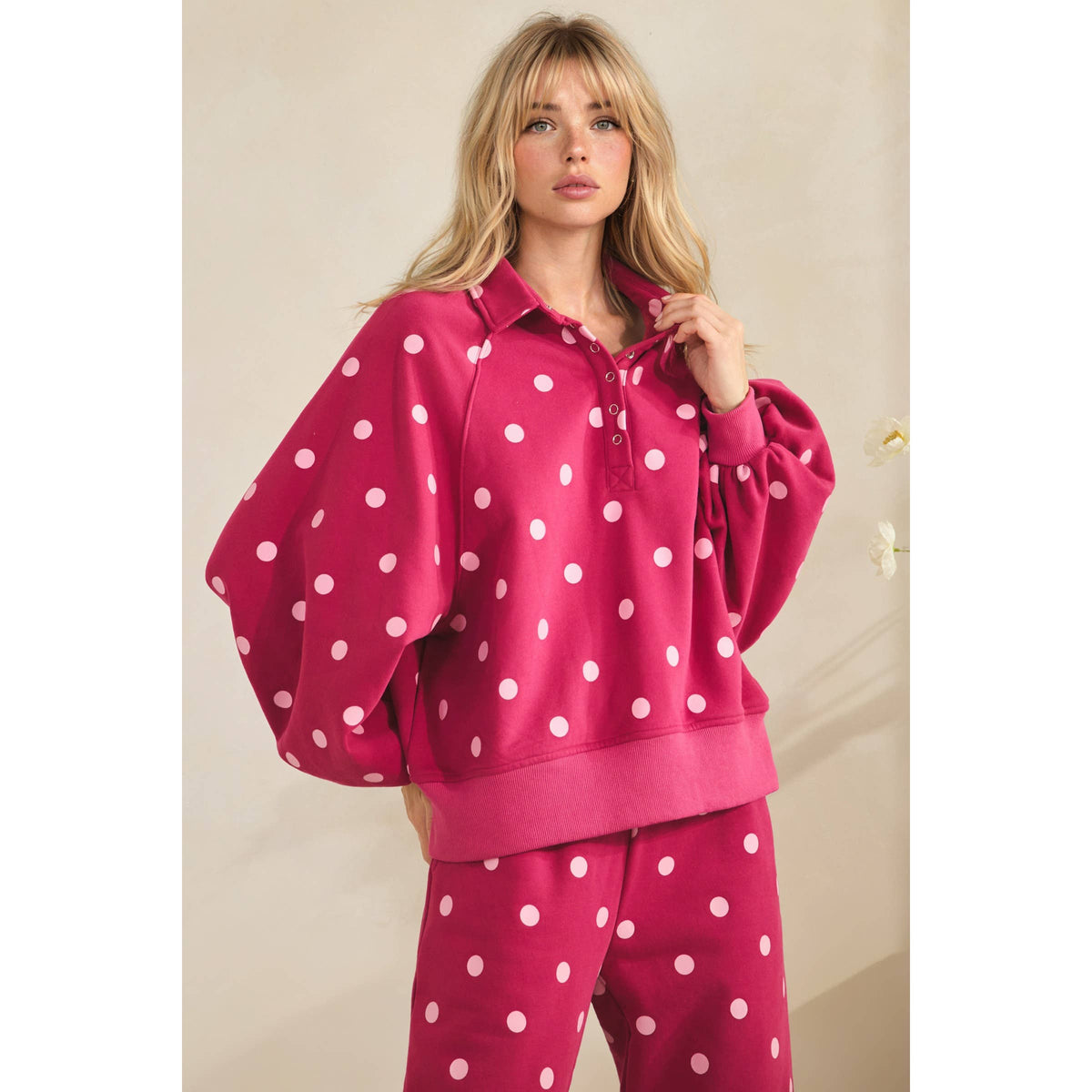 Playful Dot Set- Fuschia/Pink