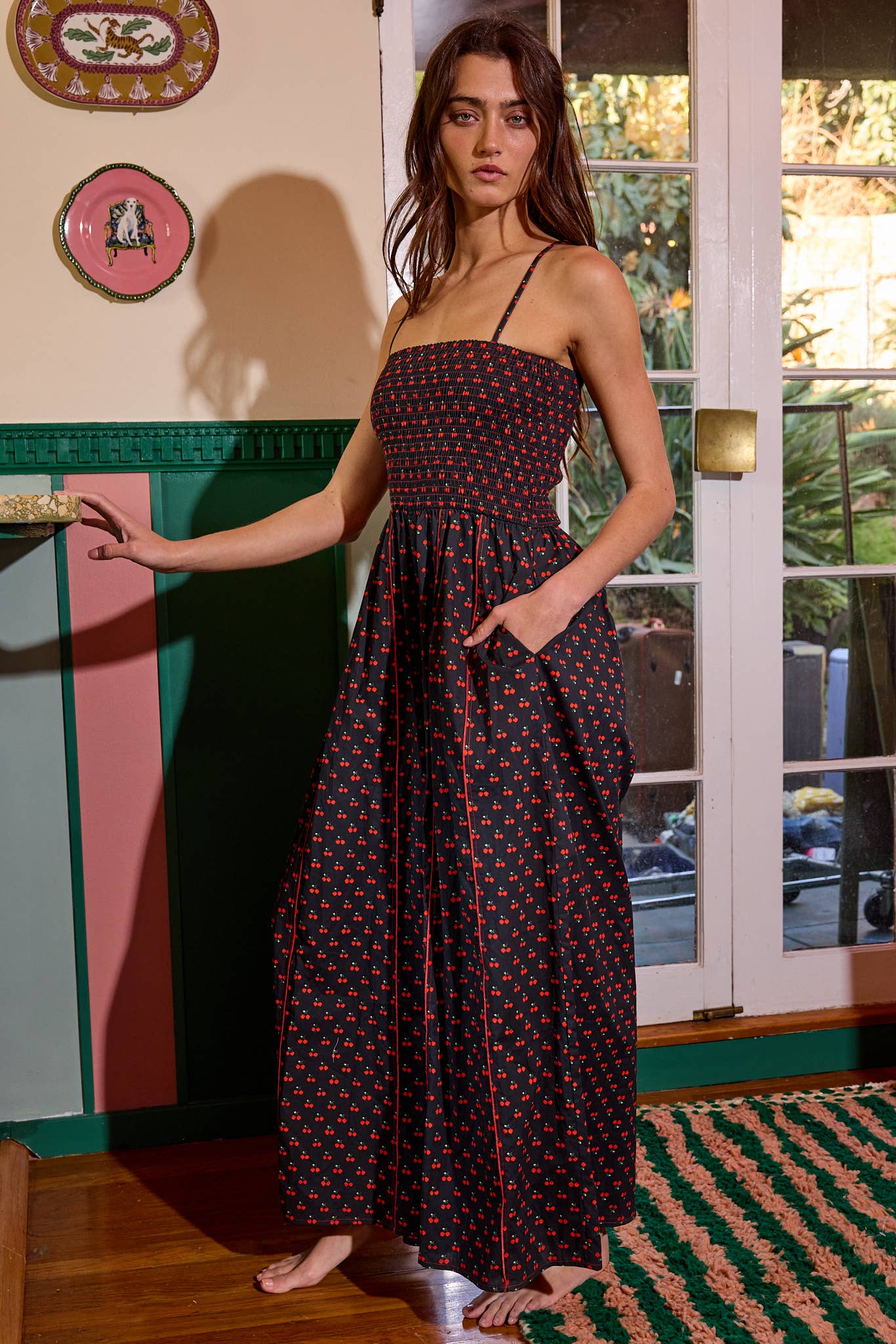 Rosie  SmockedJumpsuit