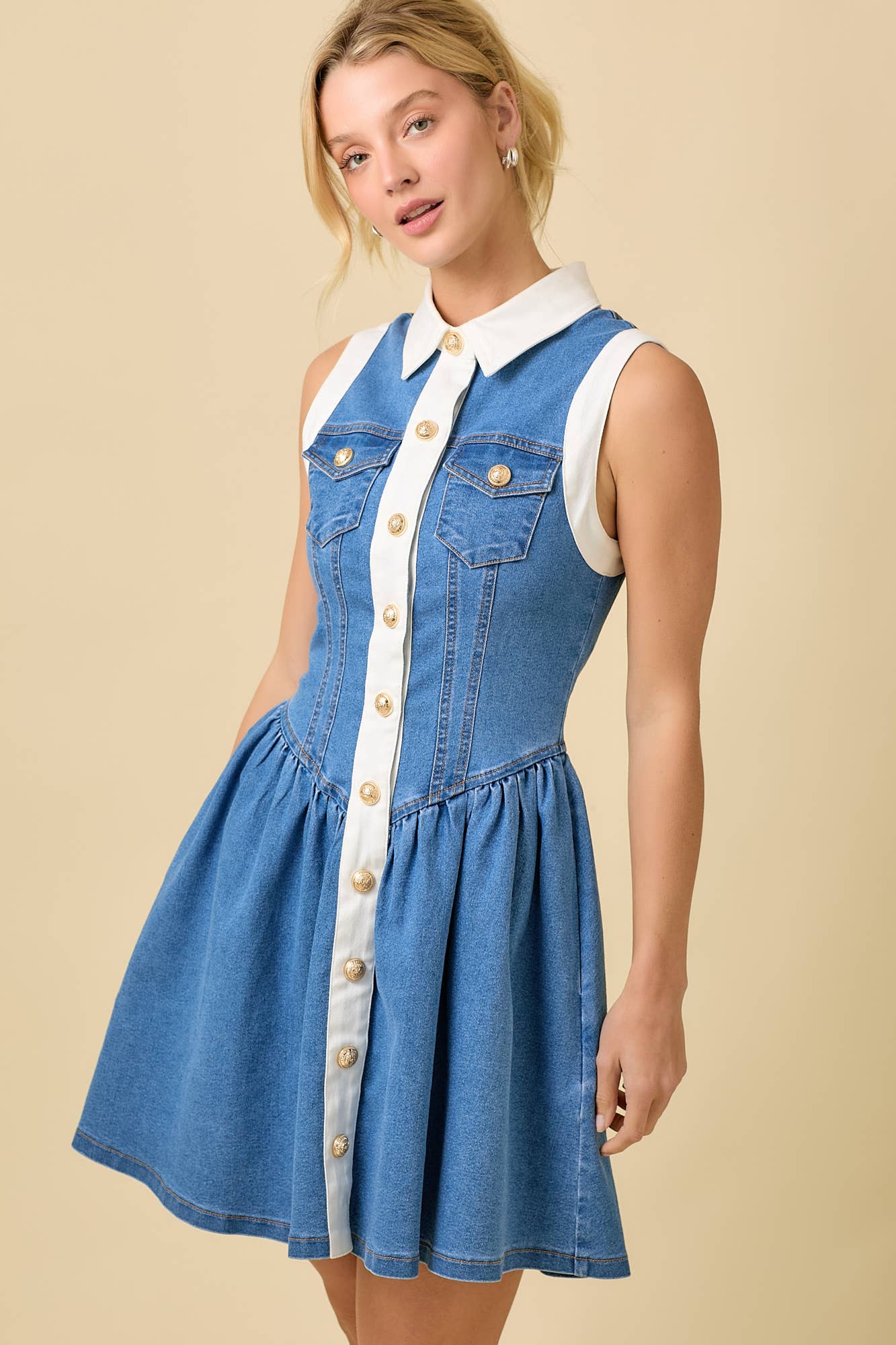 Blair Dress- Denim