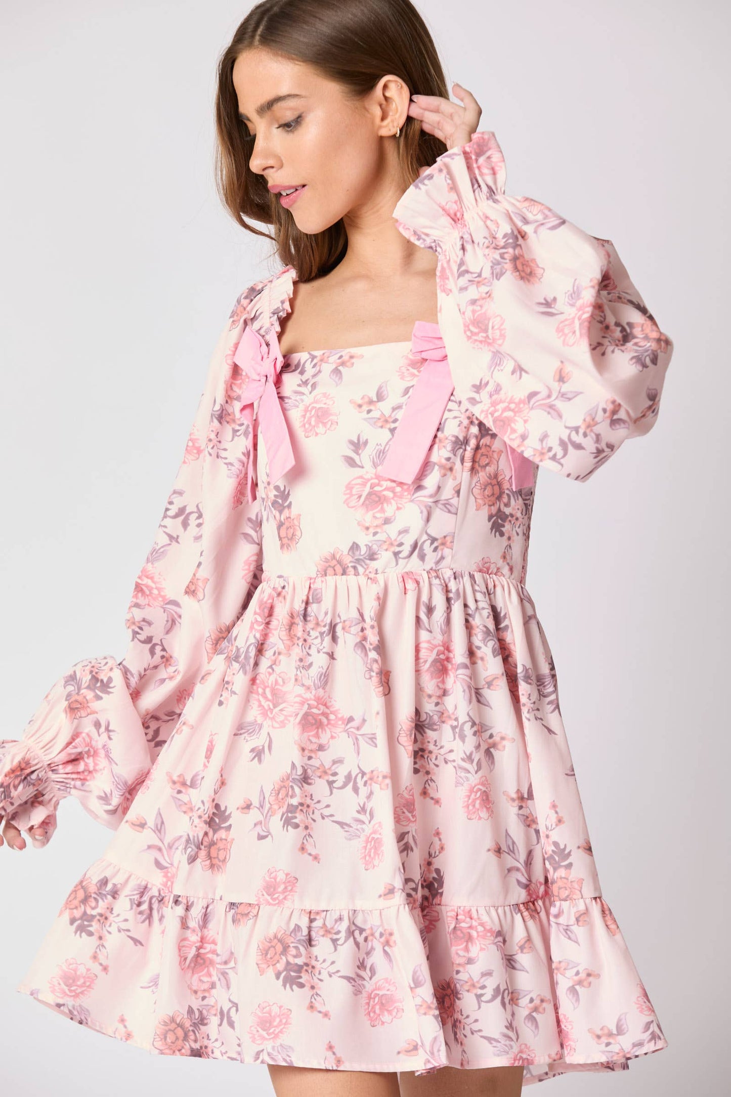 Delilah Floral Bow Dress