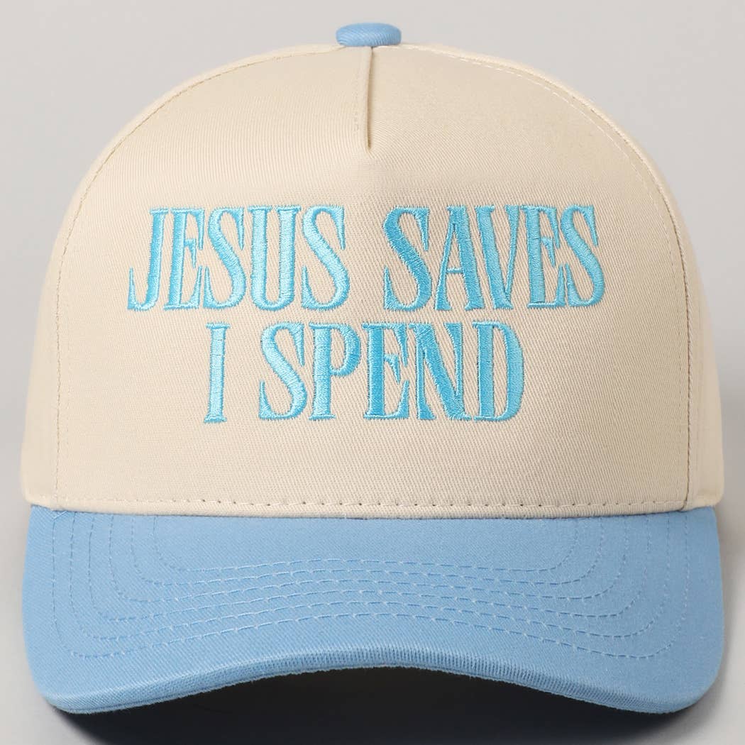 JESUS SAVES I SPEND Trucker Hat