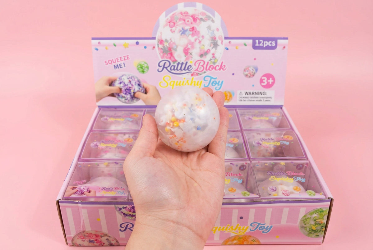 Crunchy Snowball w/Charms Squishy