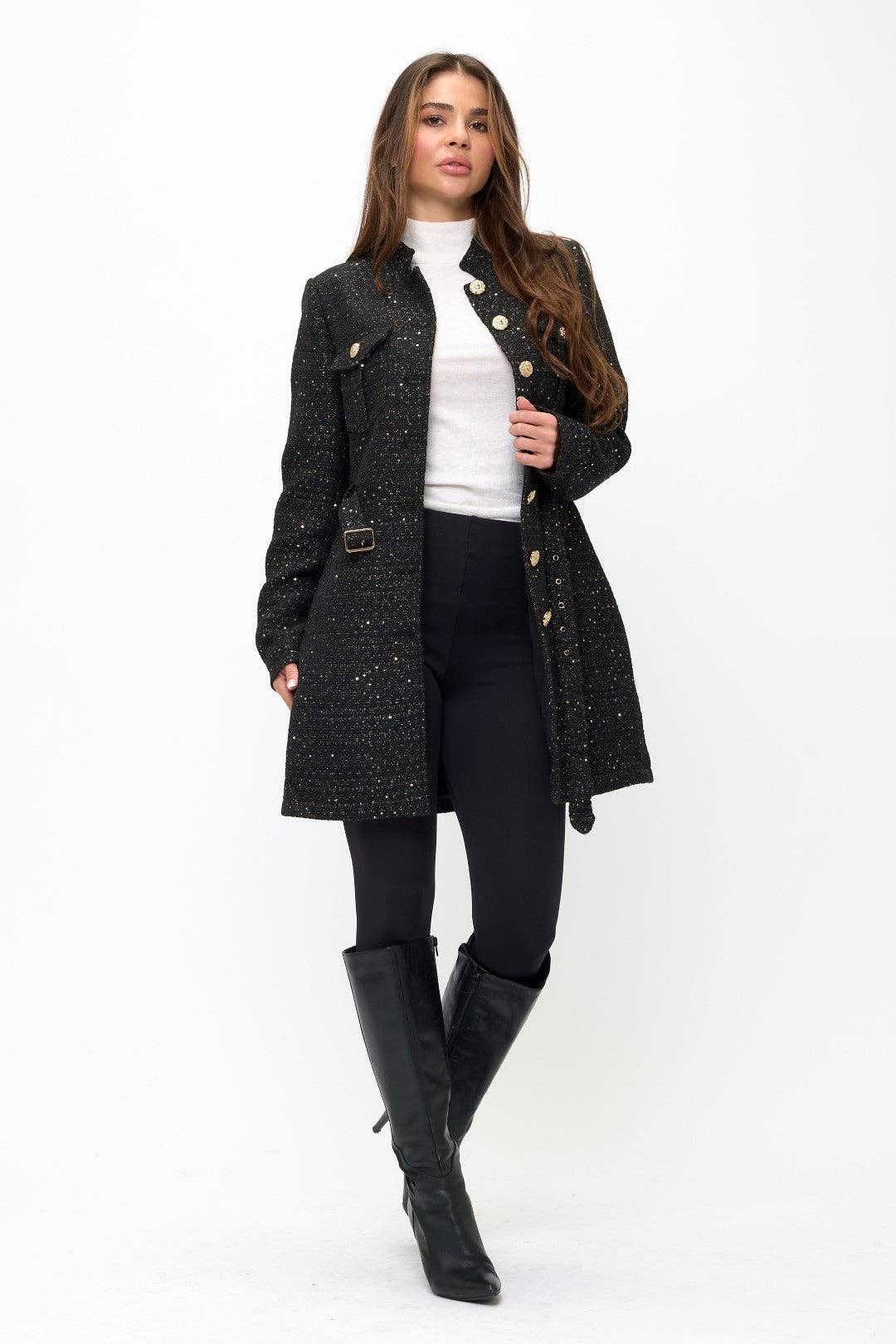 Vivienne Tweed Longline Coat