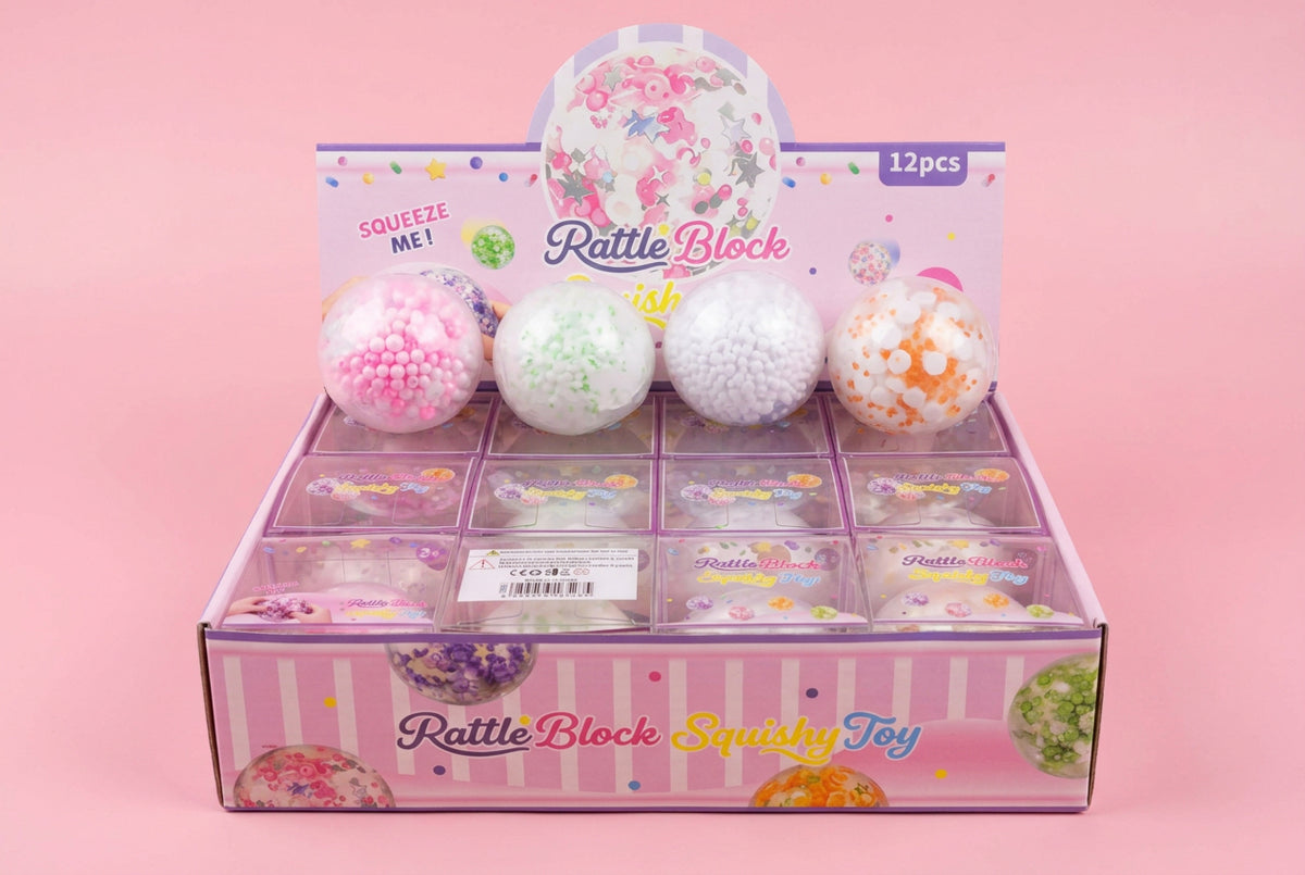 Crunchy Snowball w/Charms Squishy