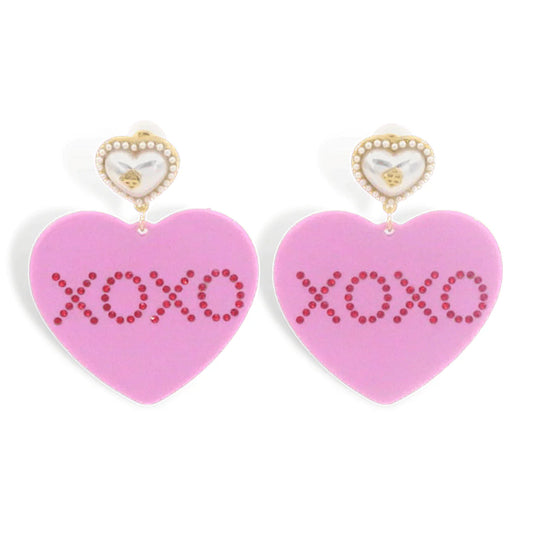 BC- XOXO Heart Earrings