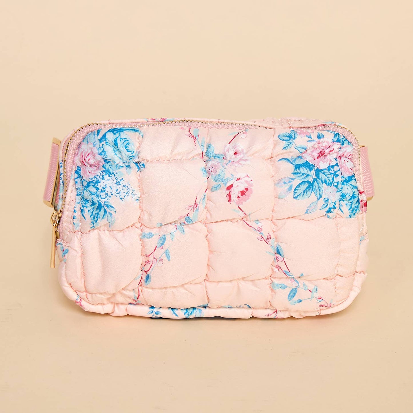 Floral Fanny Quilted Pack- Pink