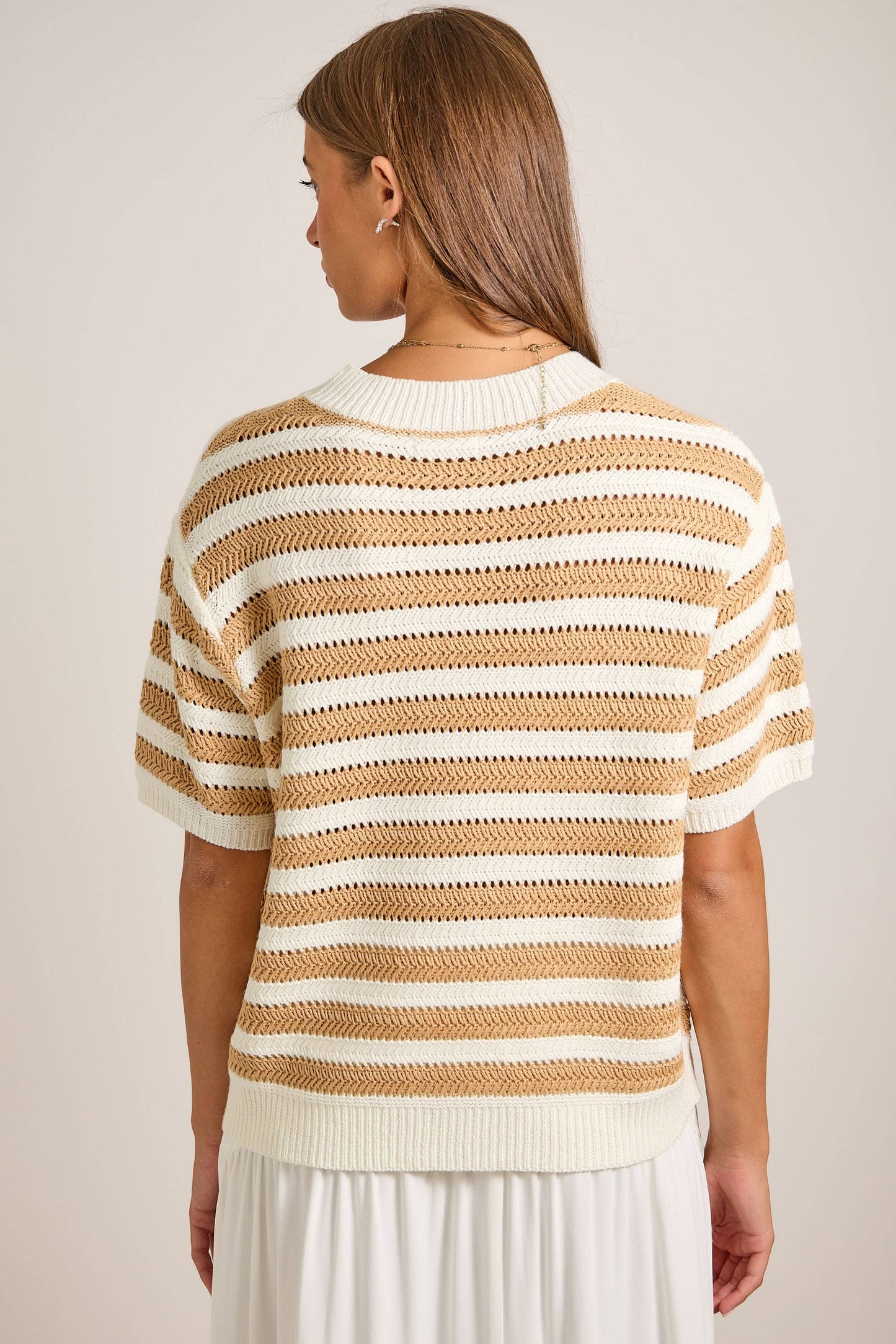 Nautical Stripe Cardigan with Starfish Button