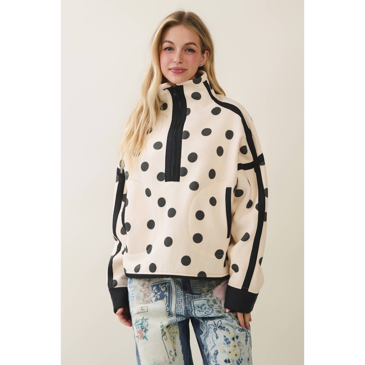 Erica Polka Dot Pull Over