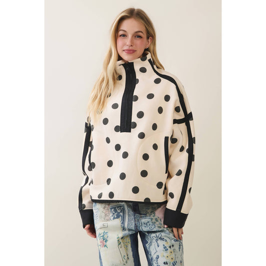 Erica Polka Dot Pull Over