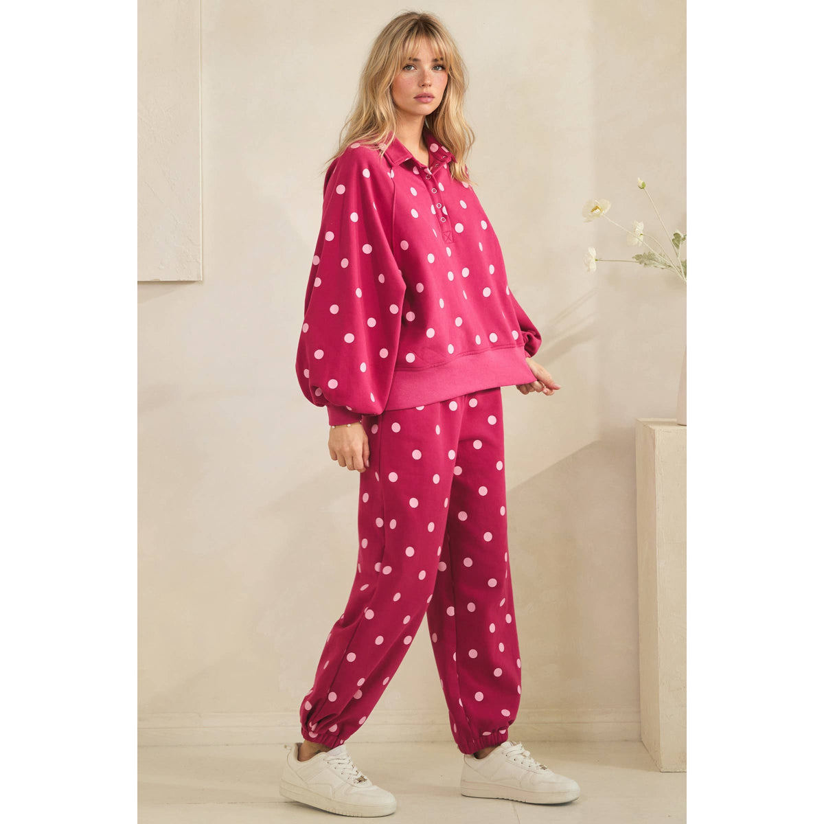 Playful Dot Set- Fuschia/Pink