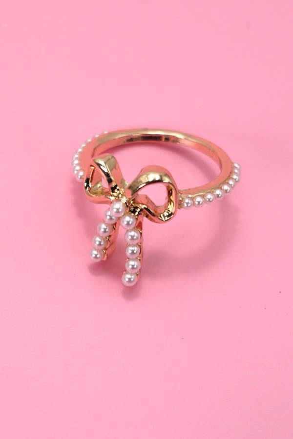 Pearl Bow Ring