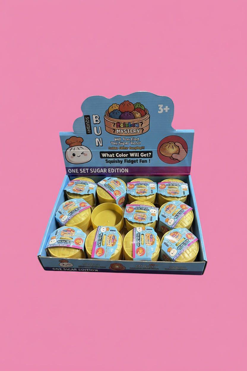Mini Squishy Sugar Dumplings- Blue Stripe Box