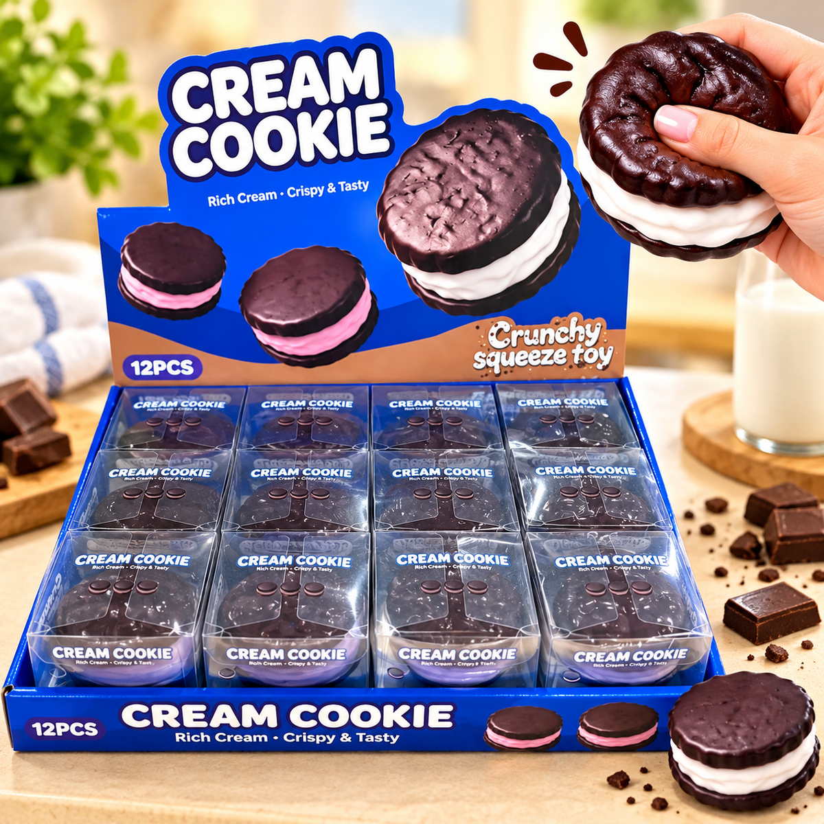 Chocolate Edition Crunchy Cookie Squishy