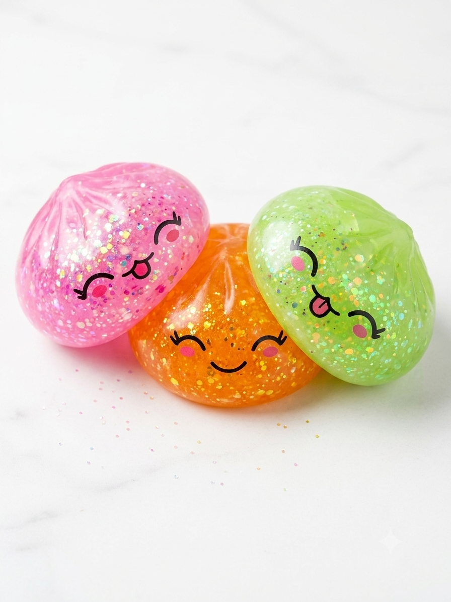 Large 15cm Mystery Glitter Dumpling Squishy