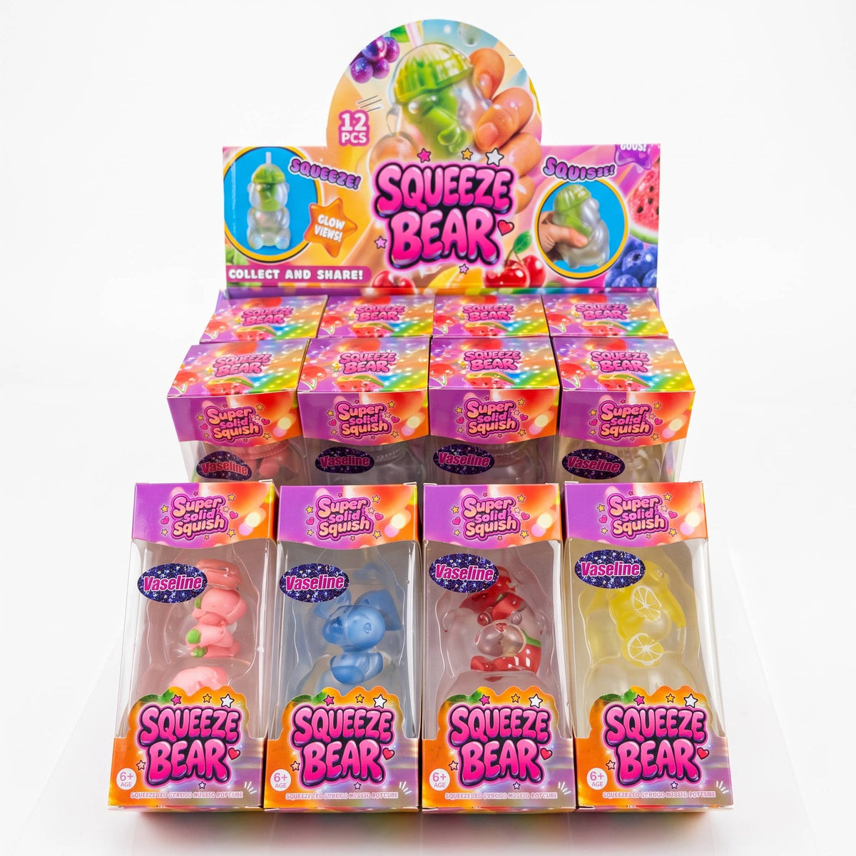 Vaseline Bear Squishy Toy - Coconut Oil Fruit Filled
