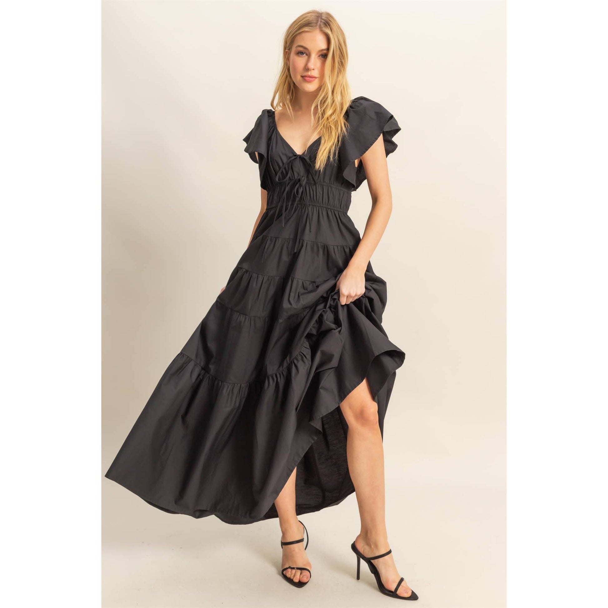 Vera Black Maxi – Gilded Swan Boutique