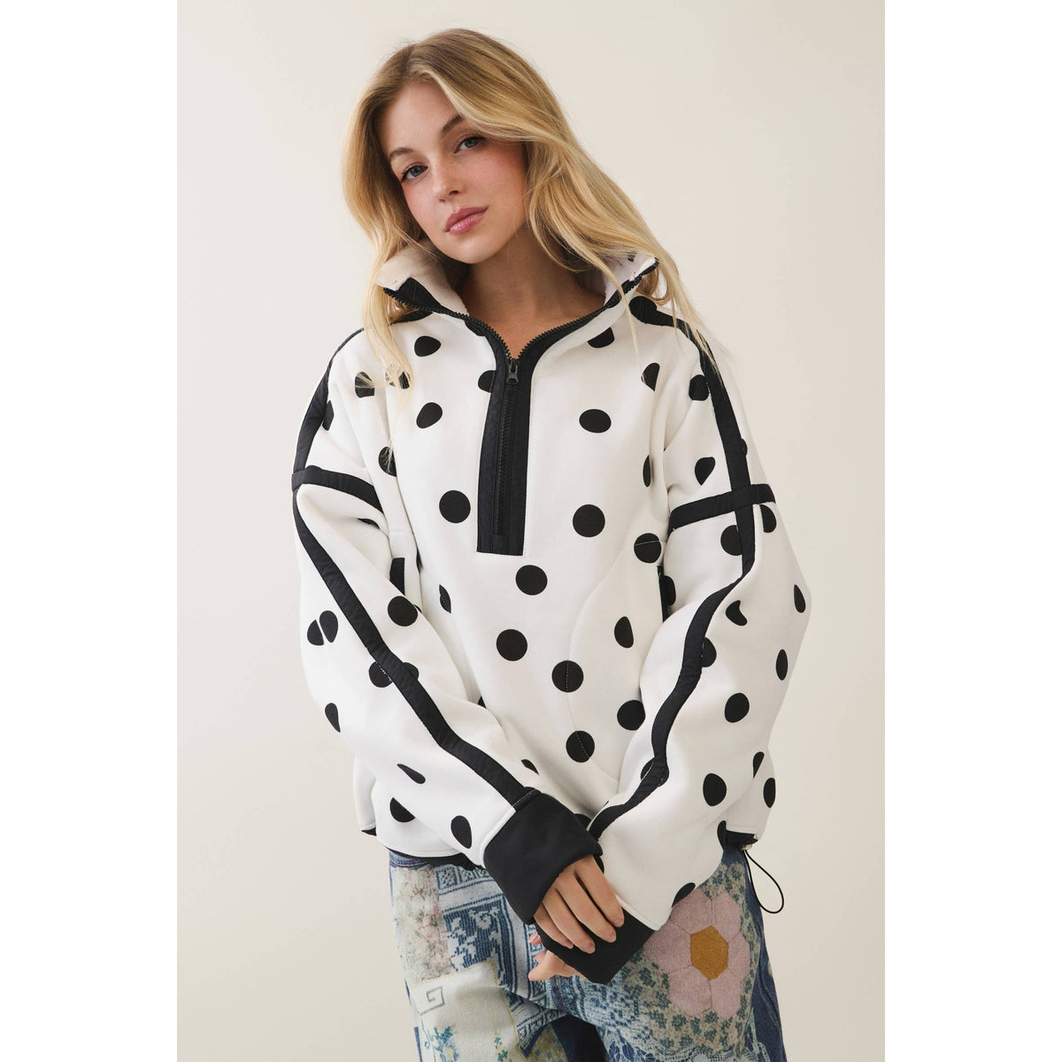 Erica Polka Dot Pull Over