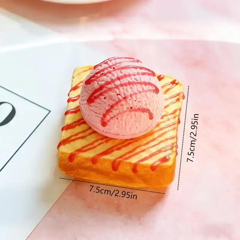 Sweet Scented Slow-Rise Ice Cream Toast Squishy