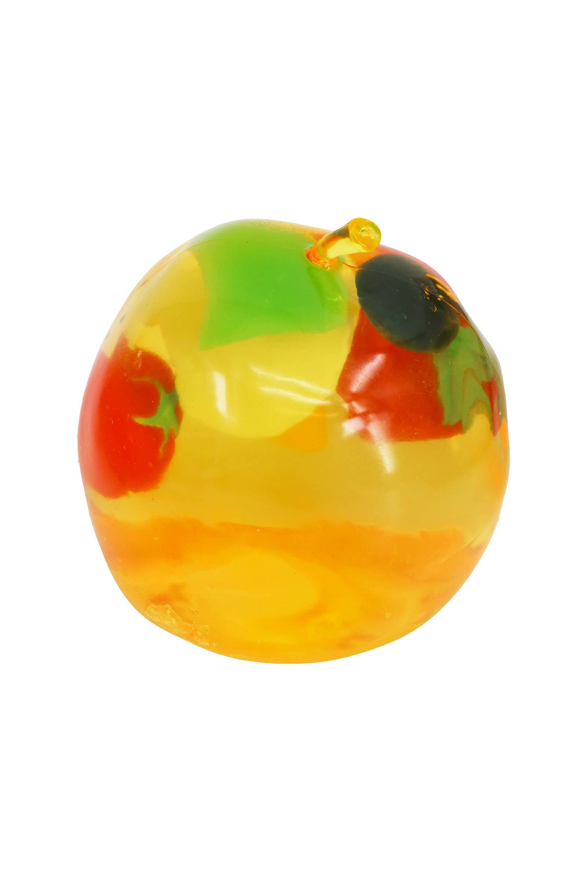 Large 3 Inch Coconut Oil Jelly Apple Fruit Zero Rebound Squishy