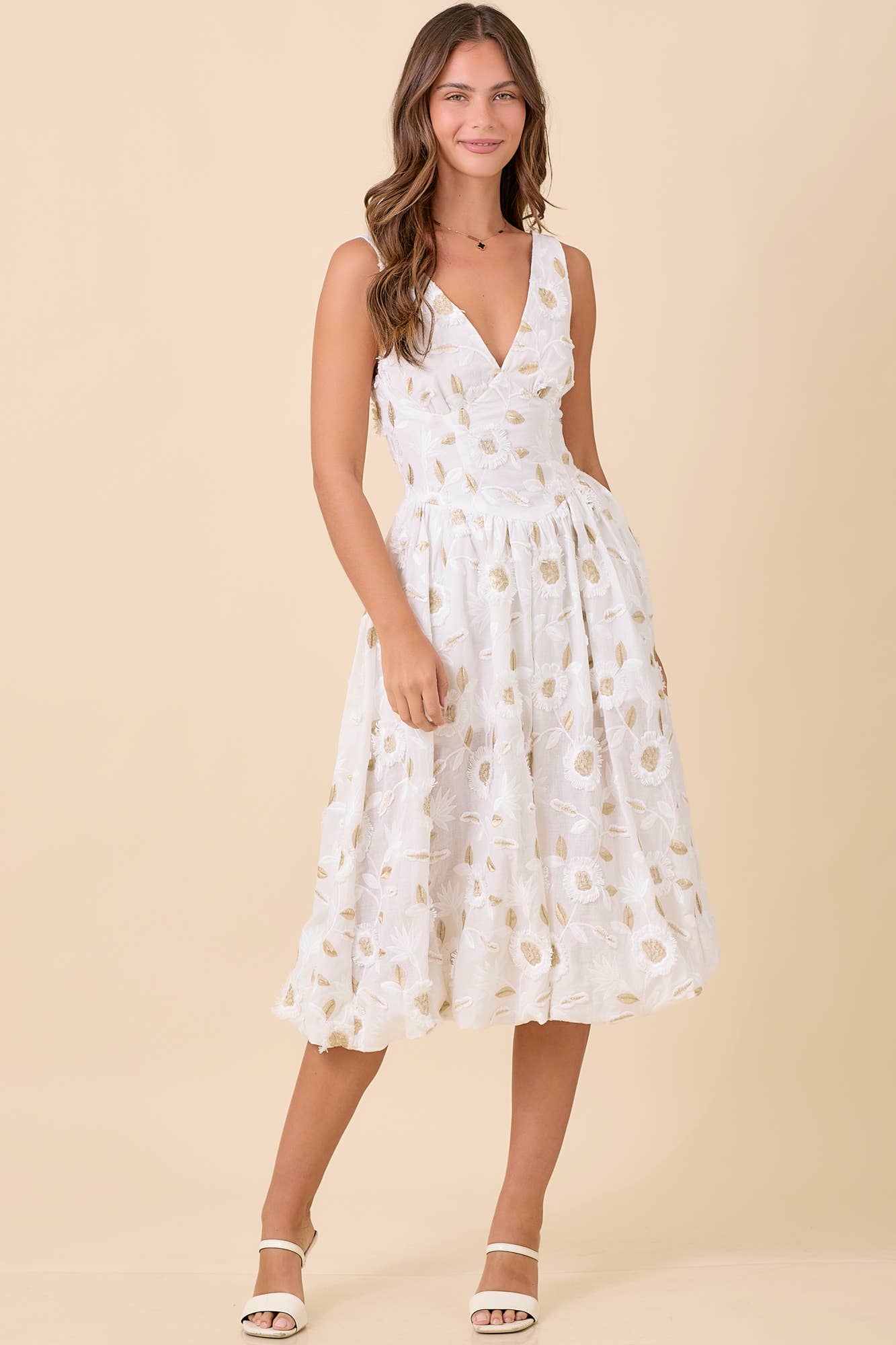 Serafina Embroidered Dress