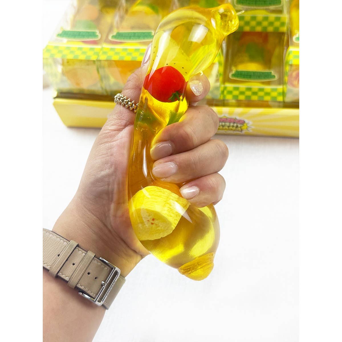 Clear Banana Slow Rising Squishy