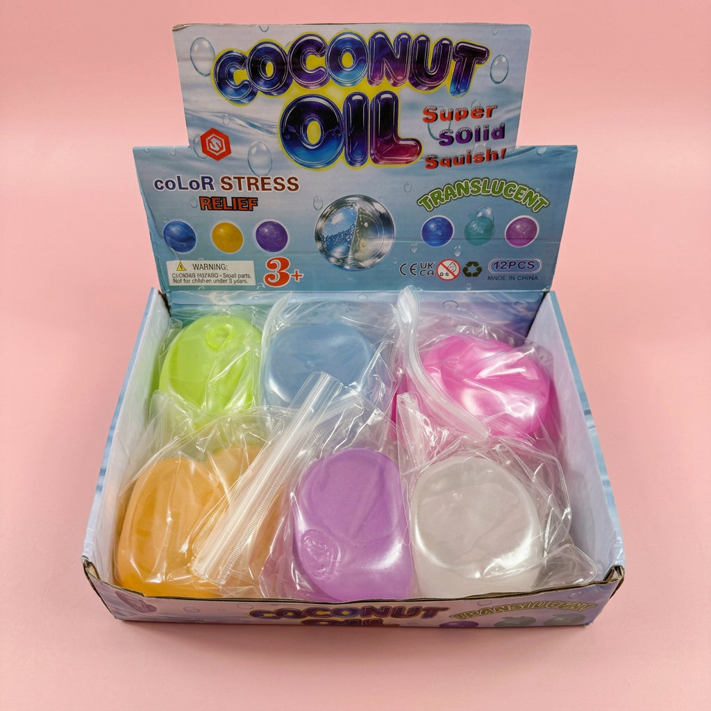 Coconut Oil Metallic Ball Squishy