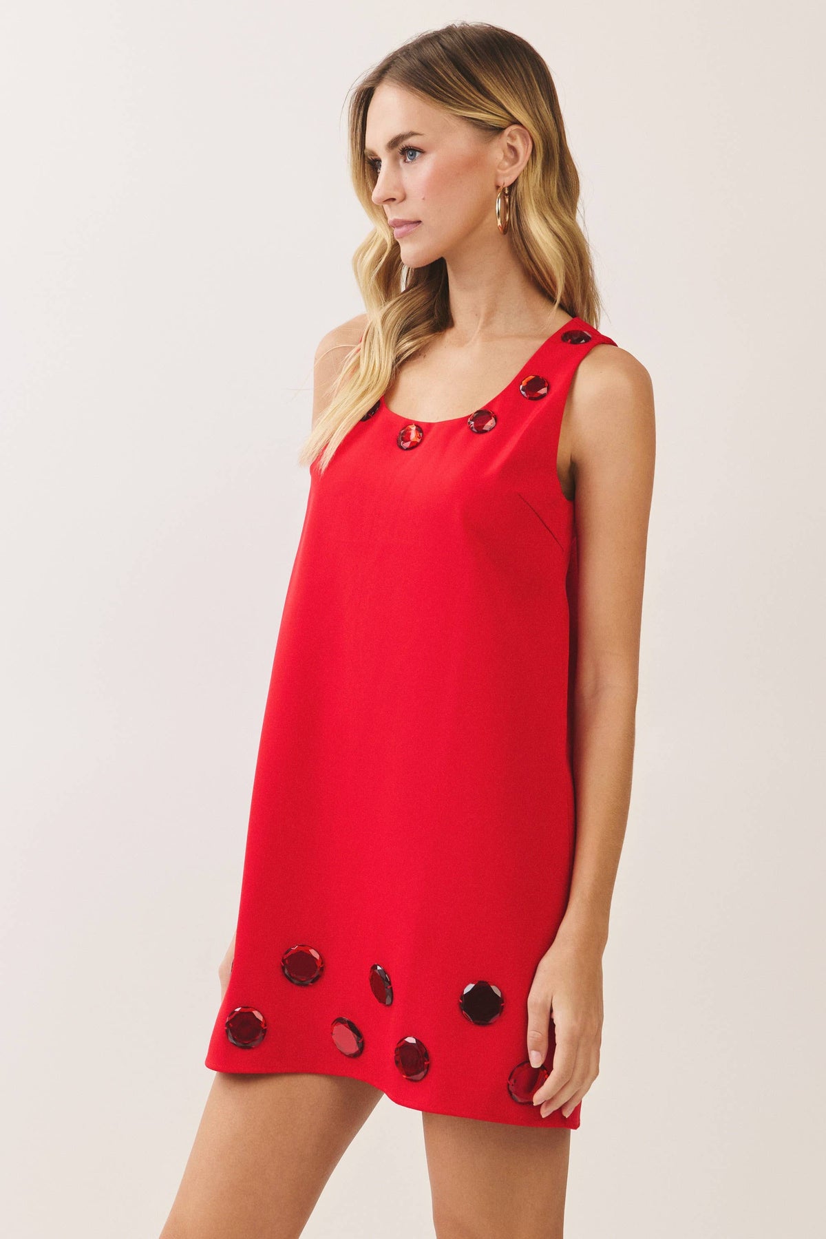 Jewel Shift Mini Dress