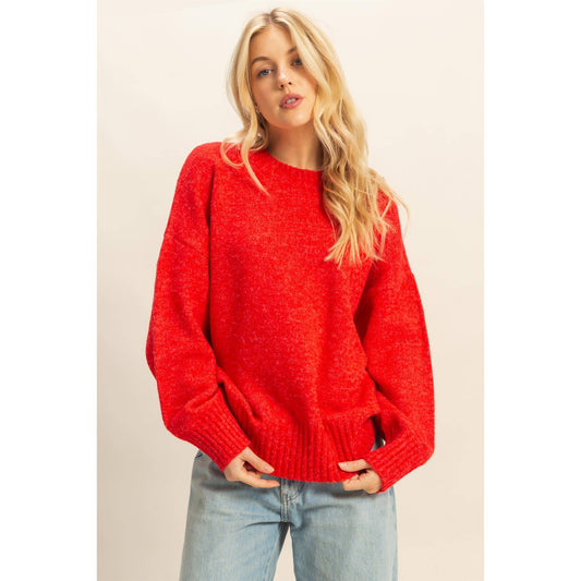 Gumdrop Sweater- Red