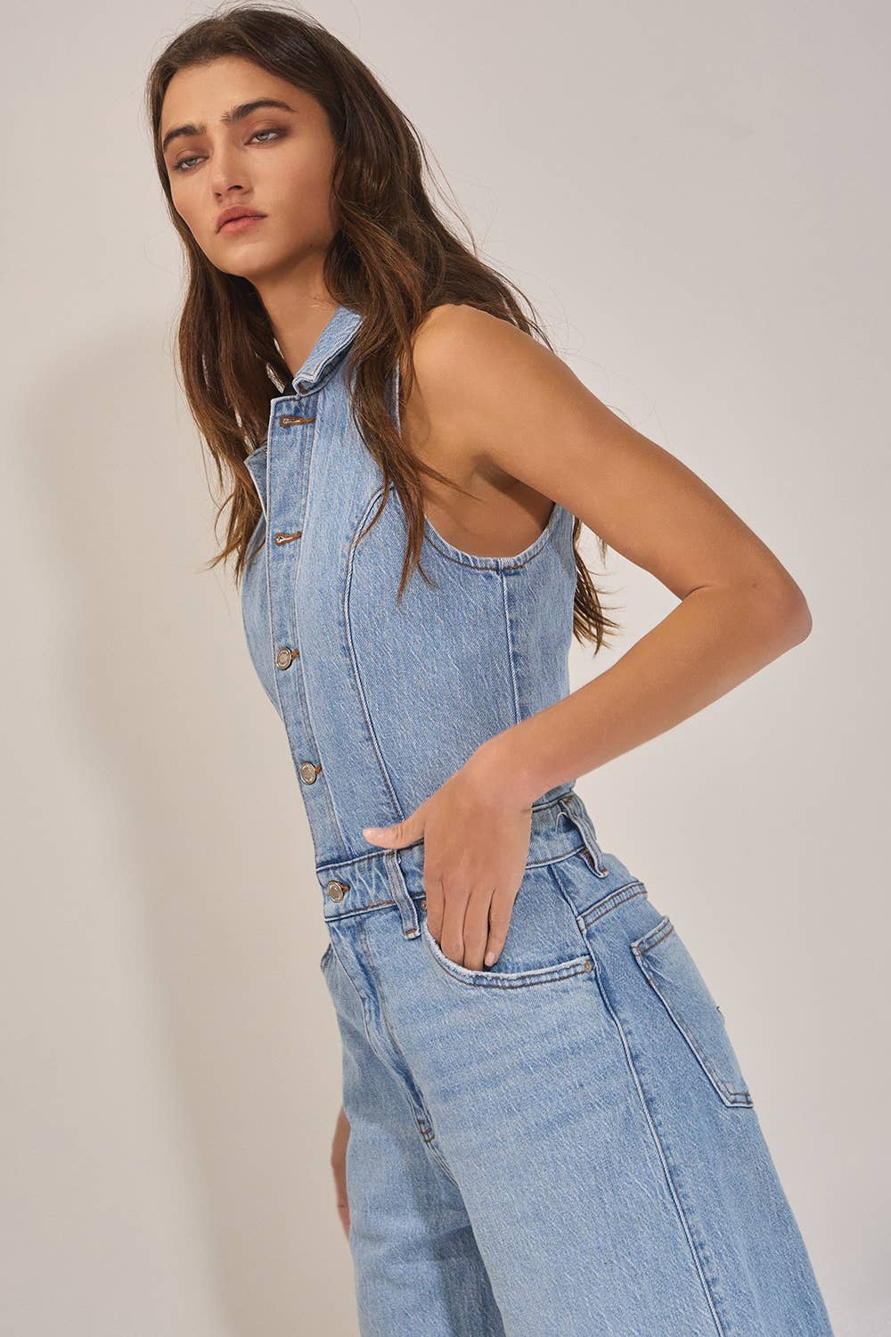 Colleen Denim Jumpsuit