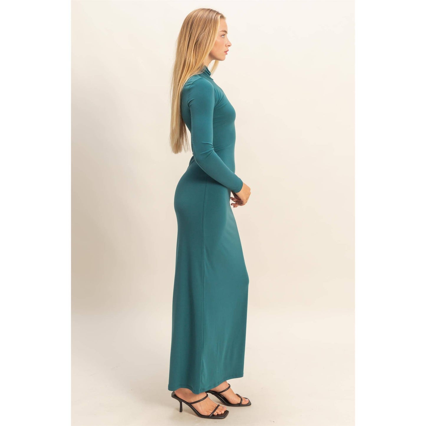Brittany Dress- Peacock Green