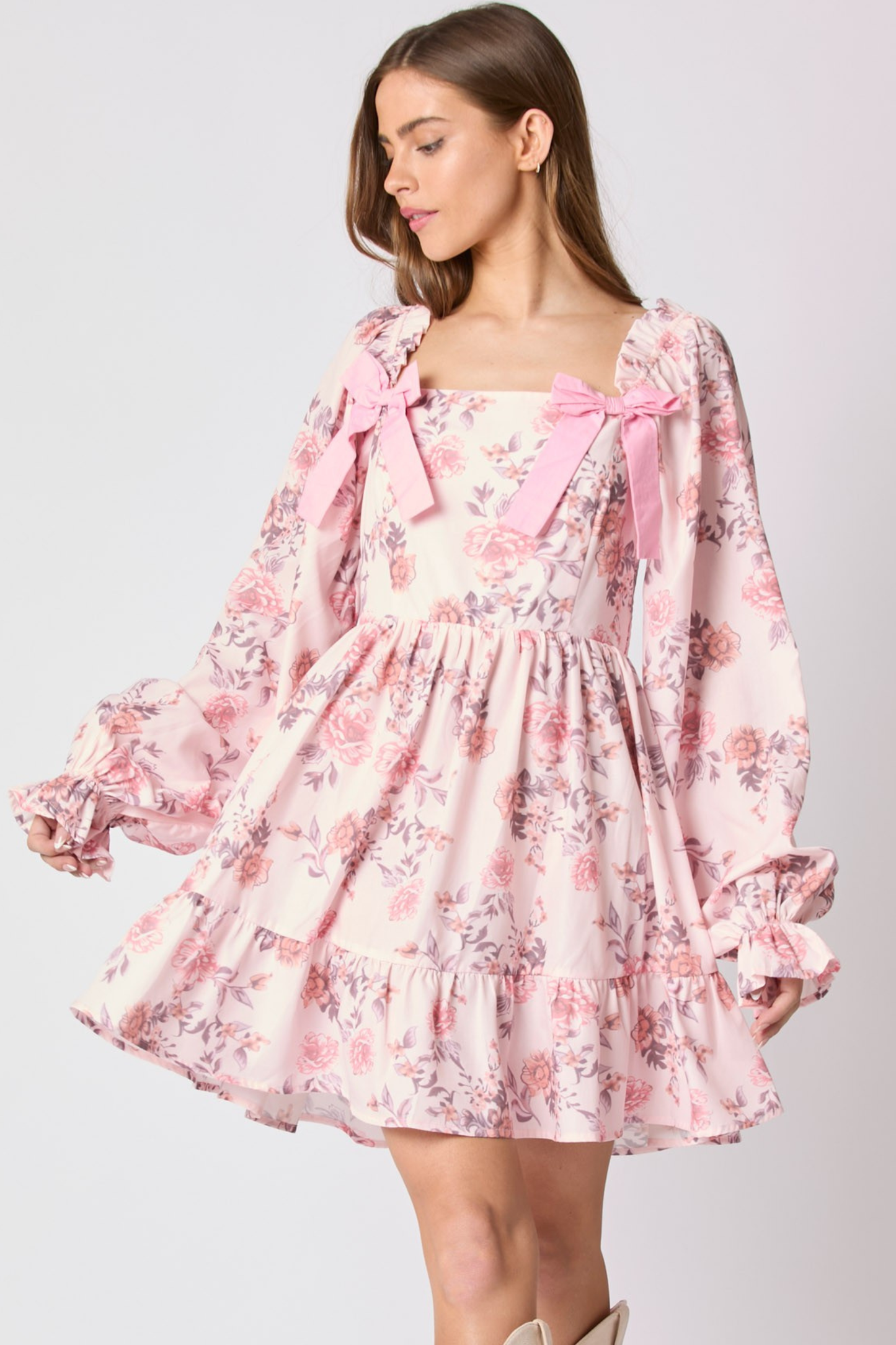 Delilah Floral Bow Dress