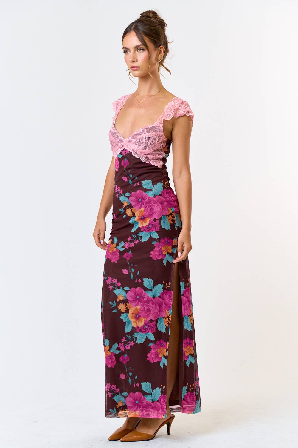 Bella Floral Maxi- Chocolate Strawberry