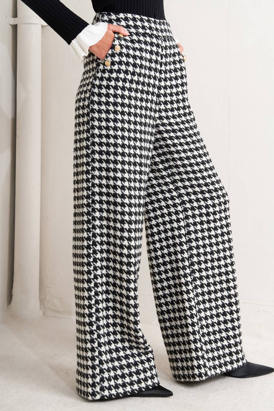 Clarissa Houndstooth Trouser
