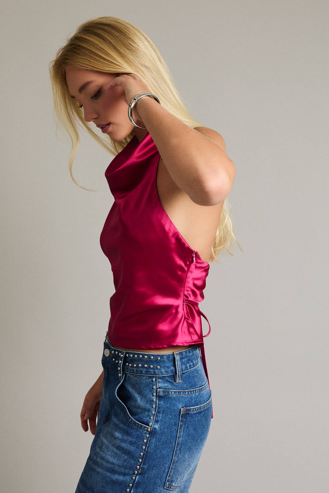Colleen Satin Top