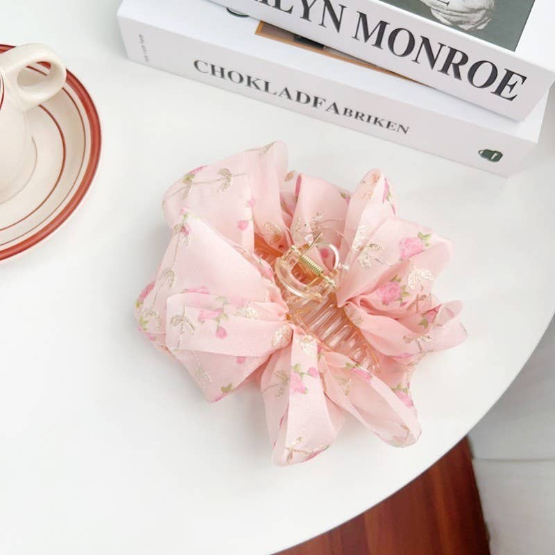 Fancy Floral Claw Clip
