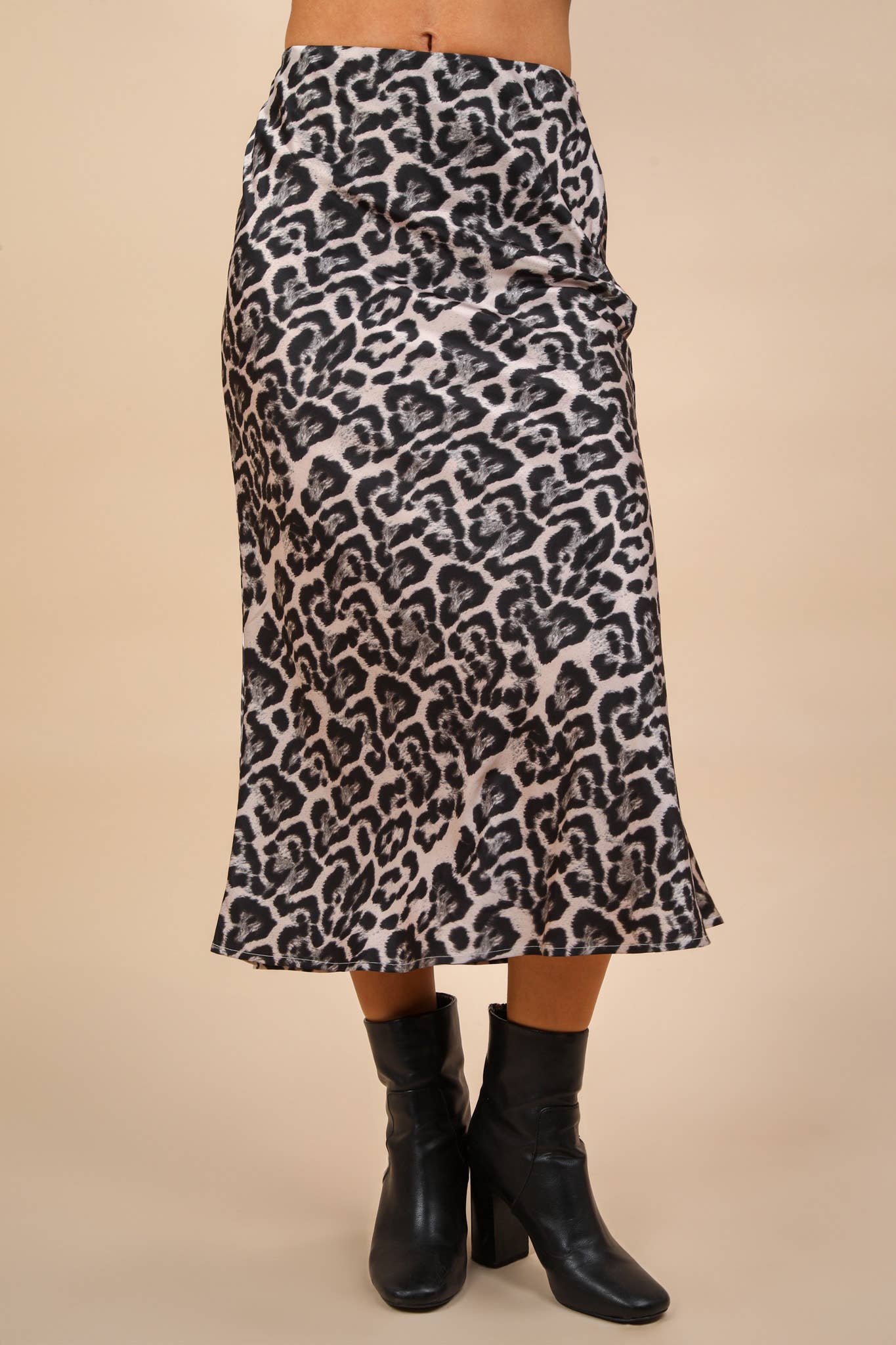 Lara Leopard Midi Skirt