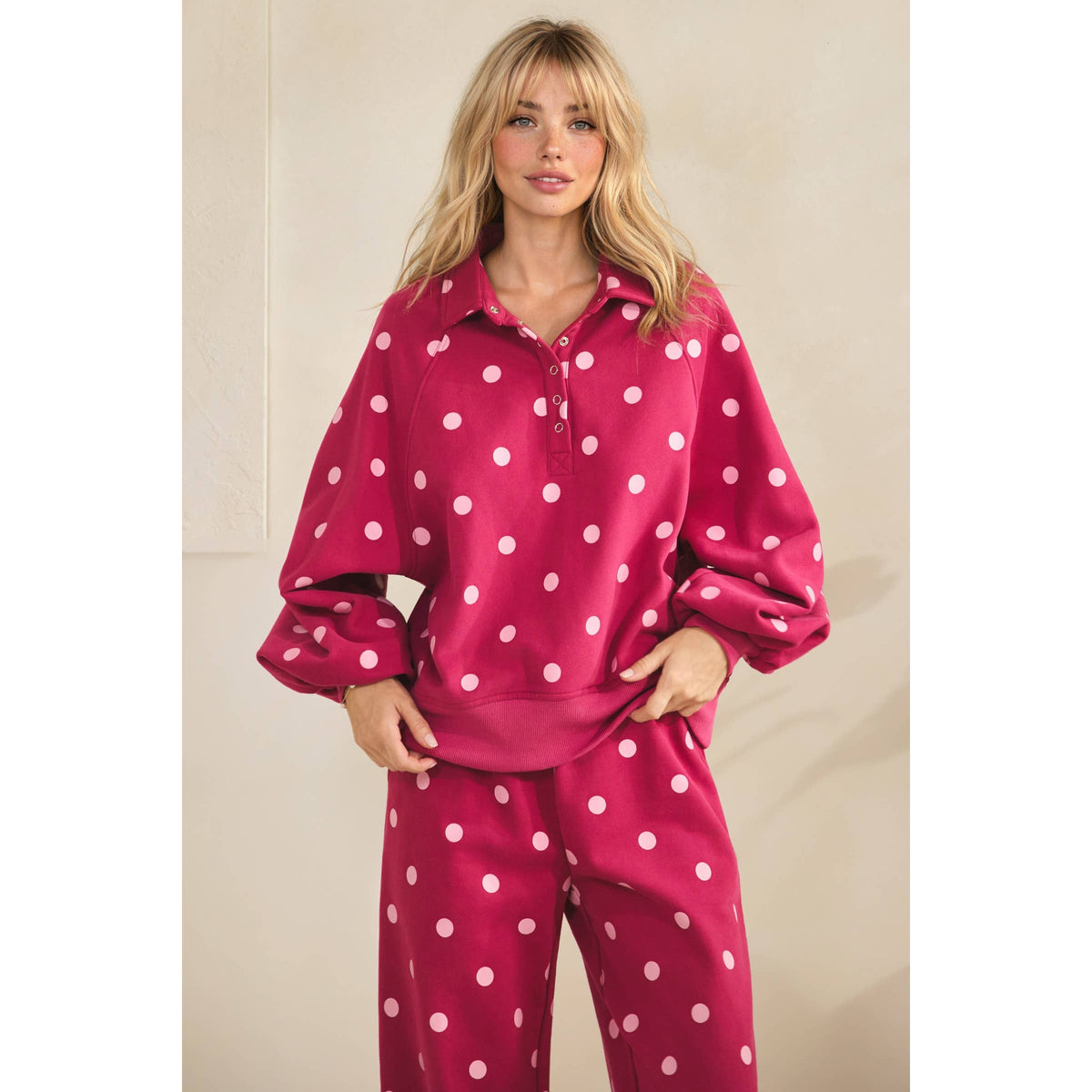 Playful Dot Set- Fuschia/Pink