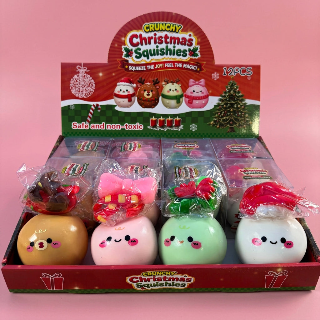 Crunchy Christmas Cartoon Ball w/Accessories