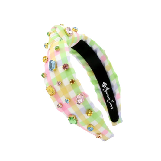 BC Headband- Multi Color Gingham Headband