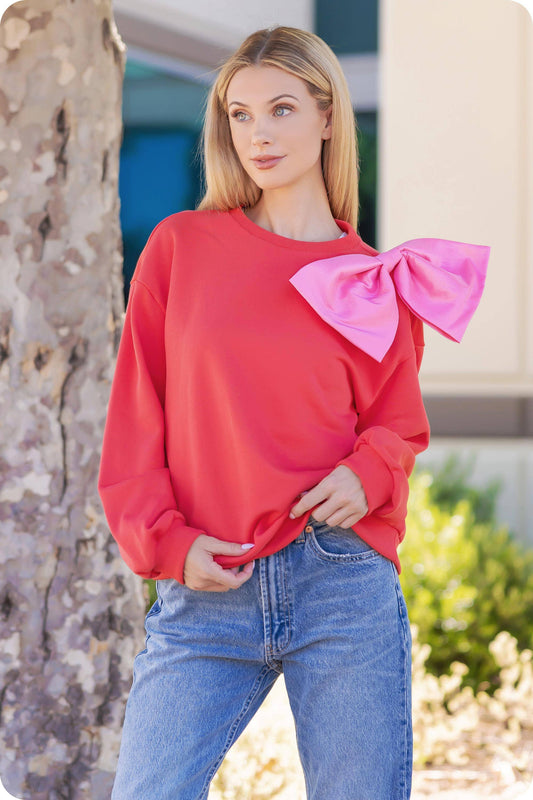 Statement Bow Sweatshirt