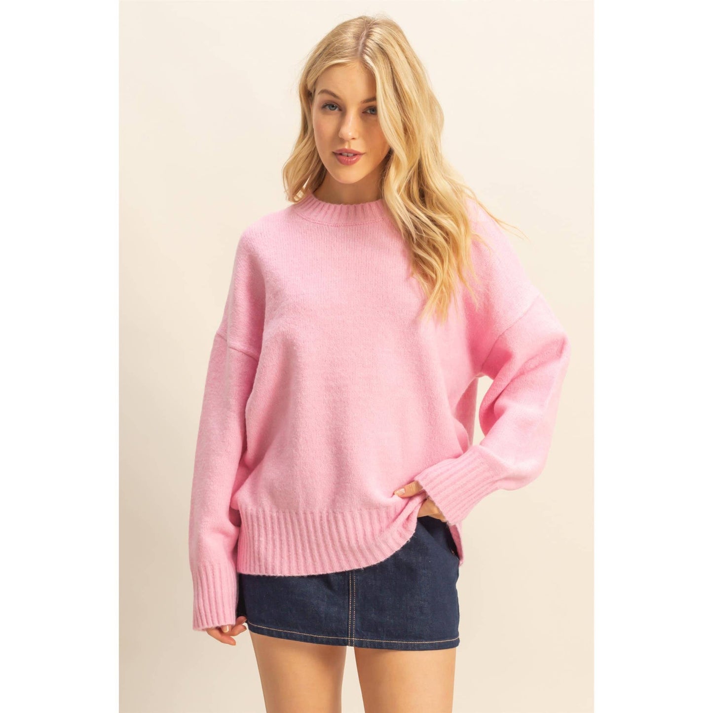 Gumdrop Sweater- Pink