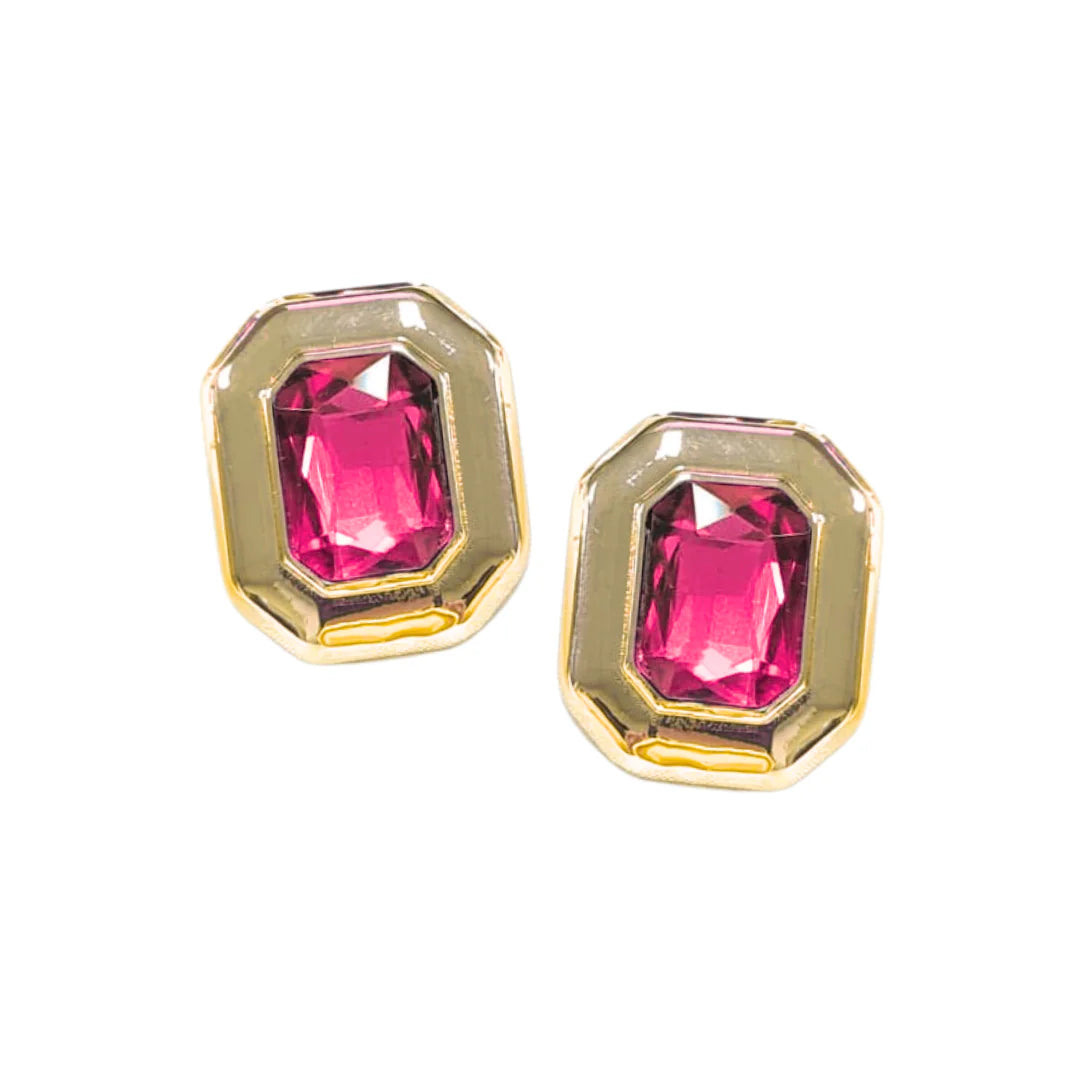 BC- Pink Jeweled Studs