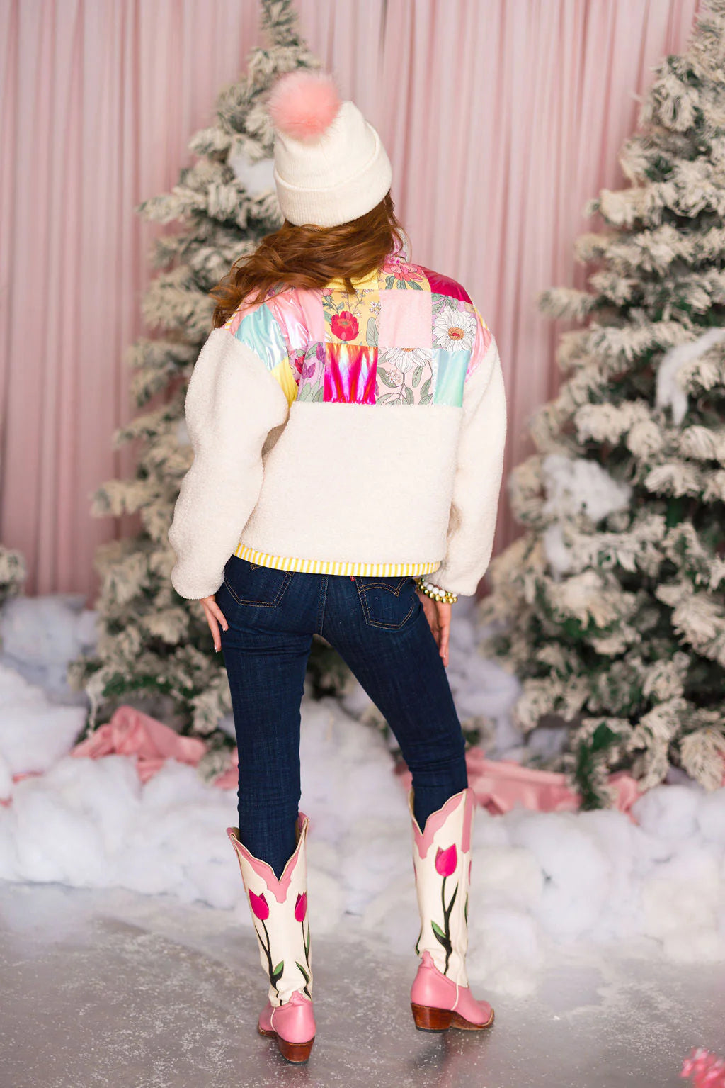 BC- Pretty Patchwork Sherpa Jacket *PRE-ORDER*