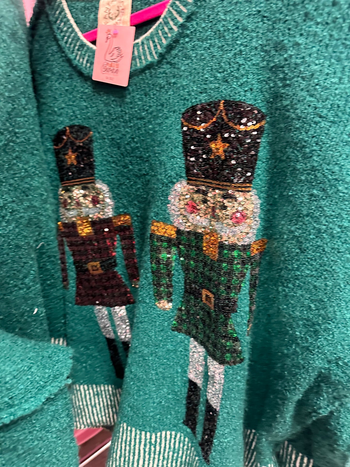 Sequin Nutcracker Sweater