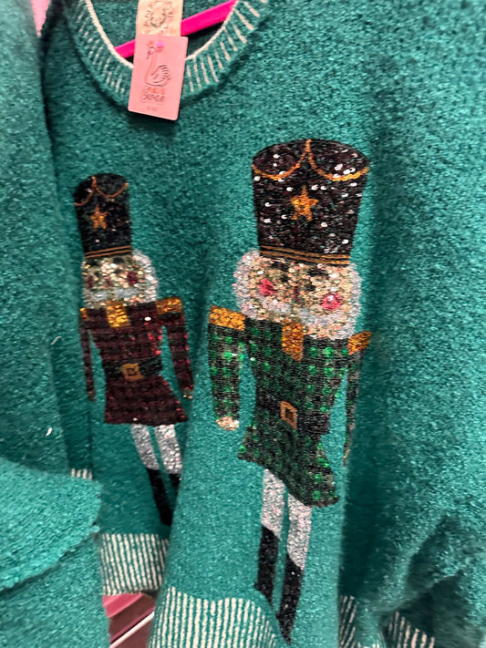 Sequin Nutcracker Sweater