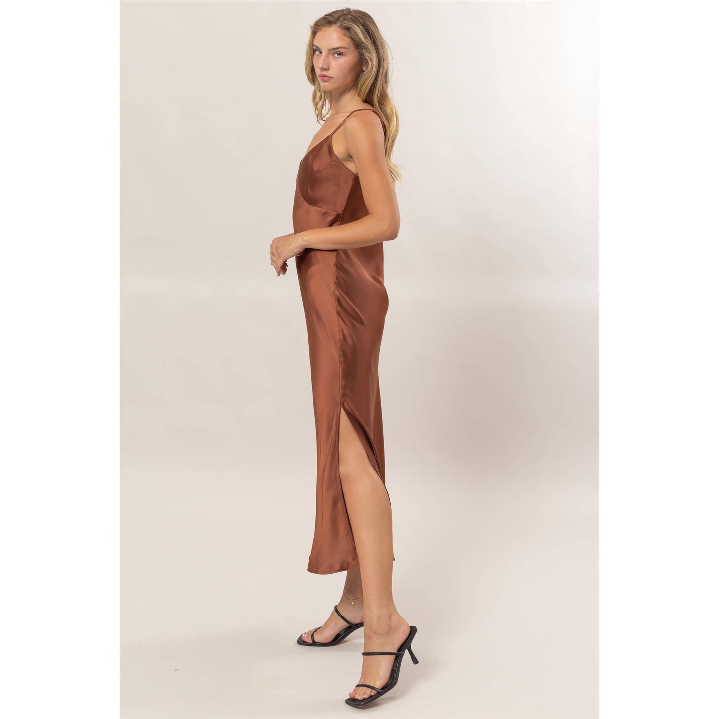 Hot Cocoa Satin Midi