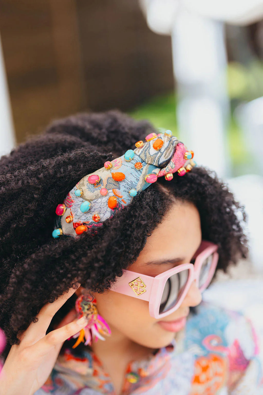 BC- Bird Bam Headband with Cabochons