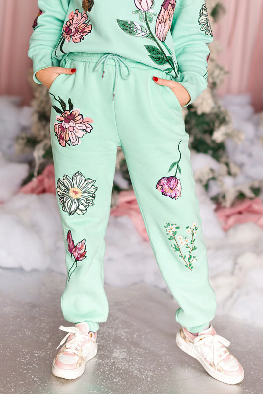 BC- Snowdrop Botanical Sweatpants in Mint